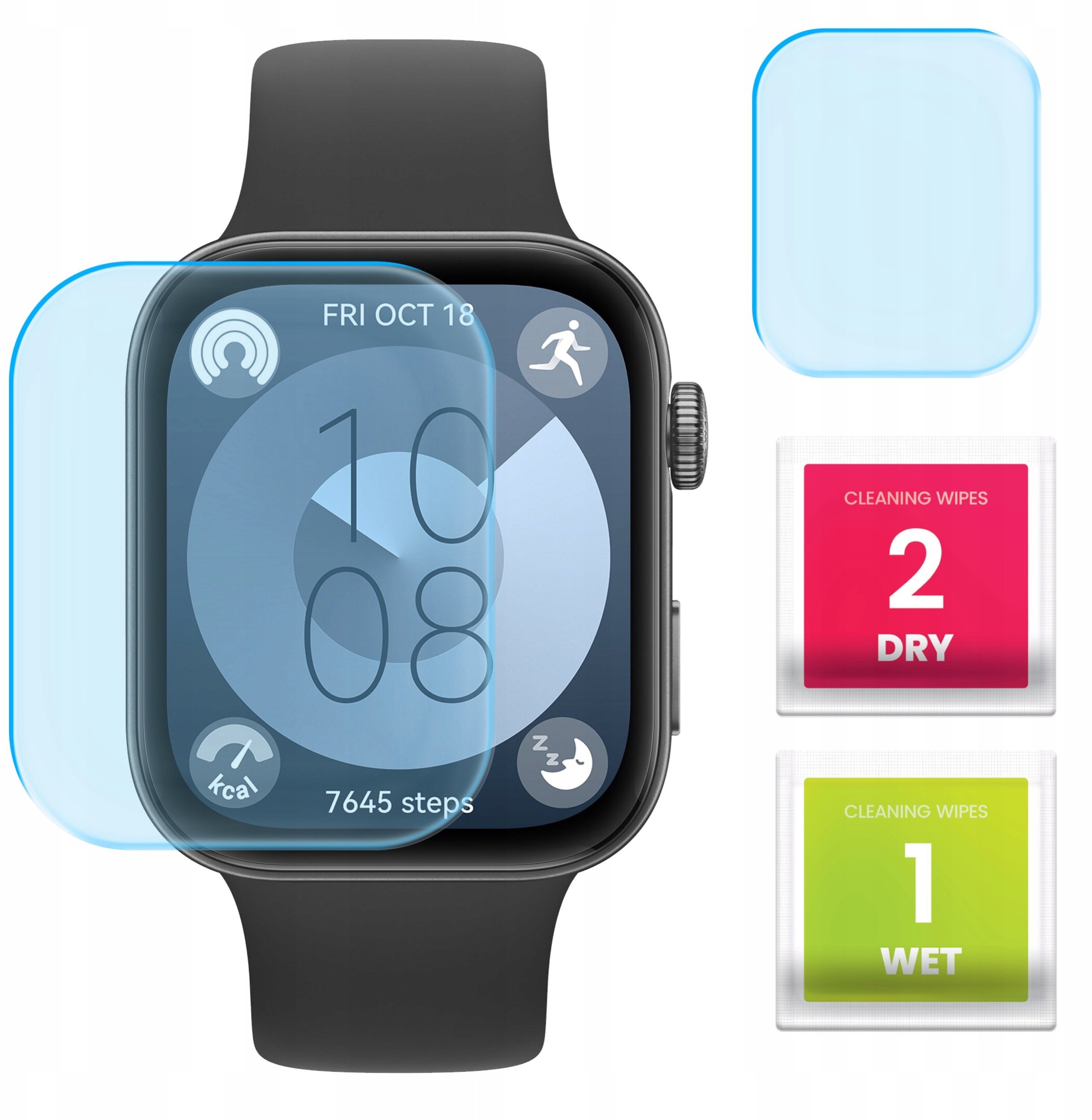 Szkło Hybrydowe do Huawei Watch Fit 3 (Szkiełko, Ochronne, Odporne, 9H)