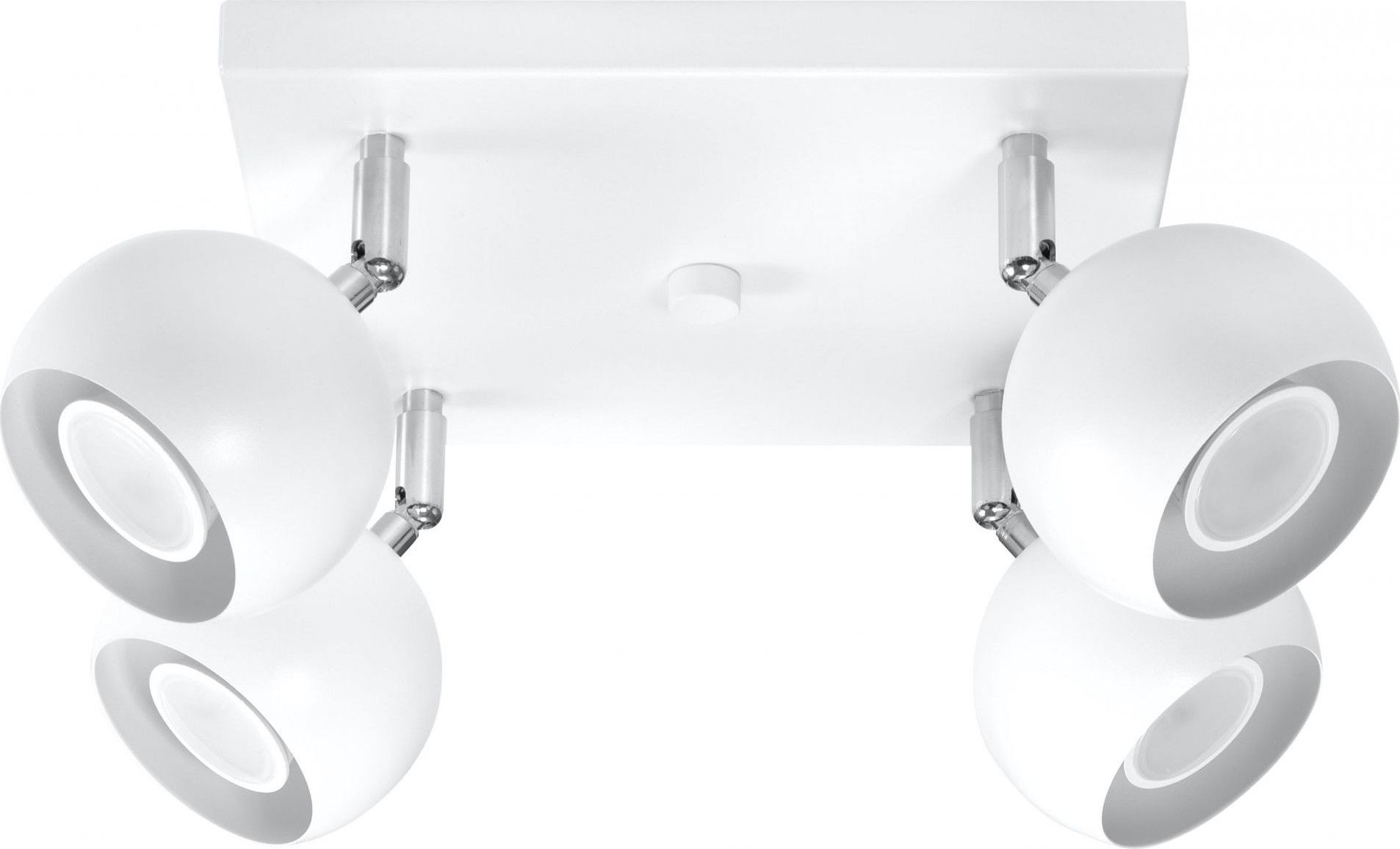 Lampa sufitowa Lumes Kwadratowy plafon regulowany E811-Oculars - biały