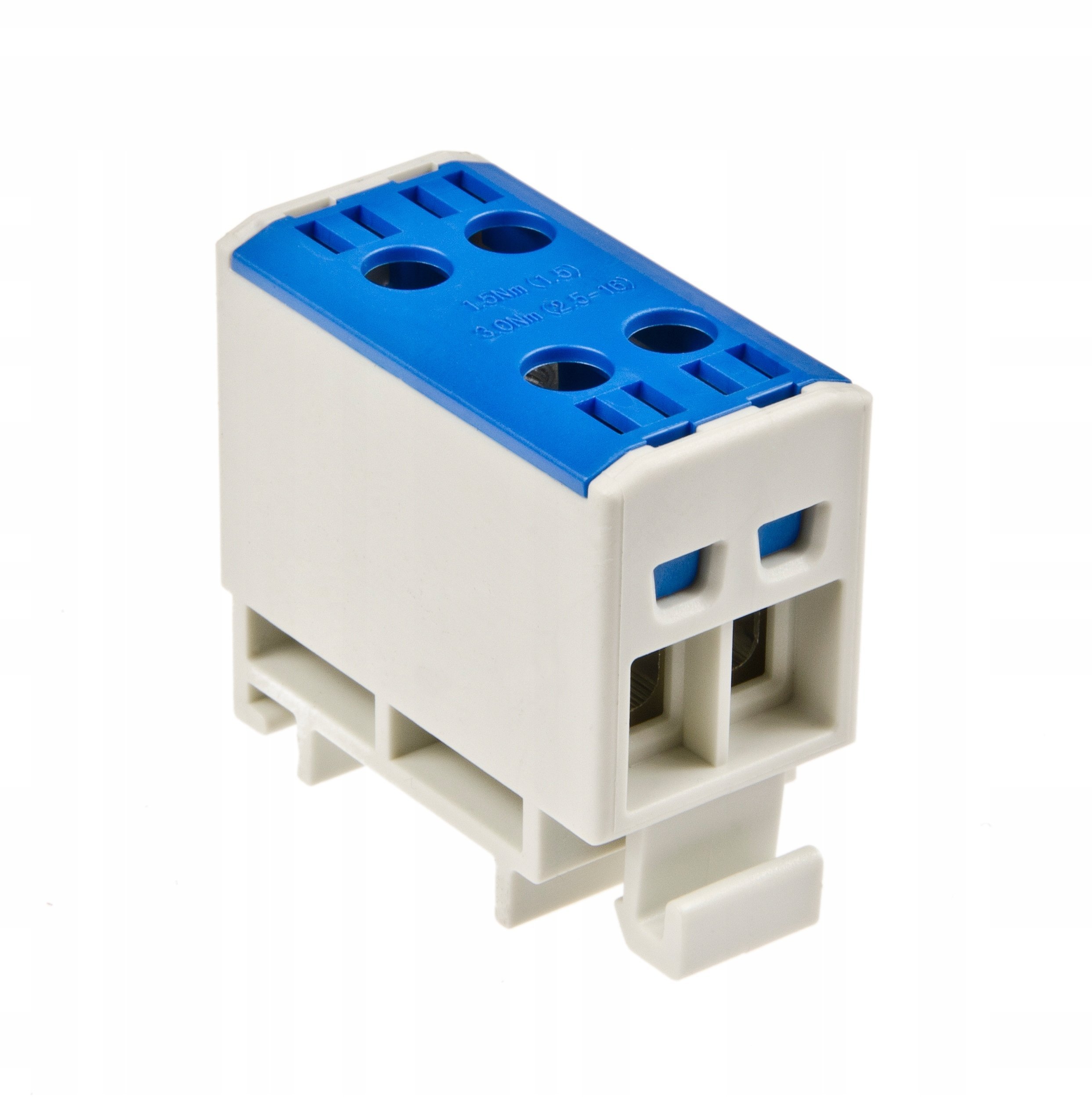 Incobex Złączka szynowa jednożyłowa Zgx 2x16mm2 niebieski (Al/Cu) ENE-00461