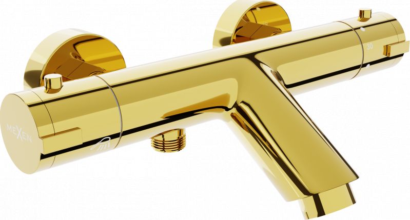 Bateria wannowa Mexen Kai ścienne złoty
