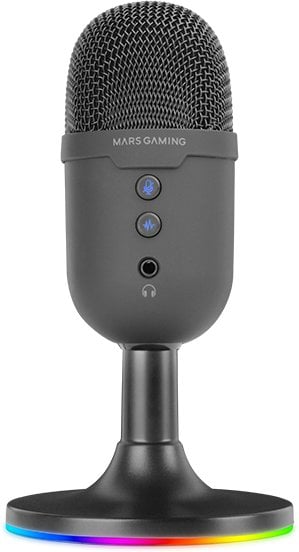 Mars Gaming MMICCX High Definition ENC Desktop Cardioid Microphone USB / ARGB