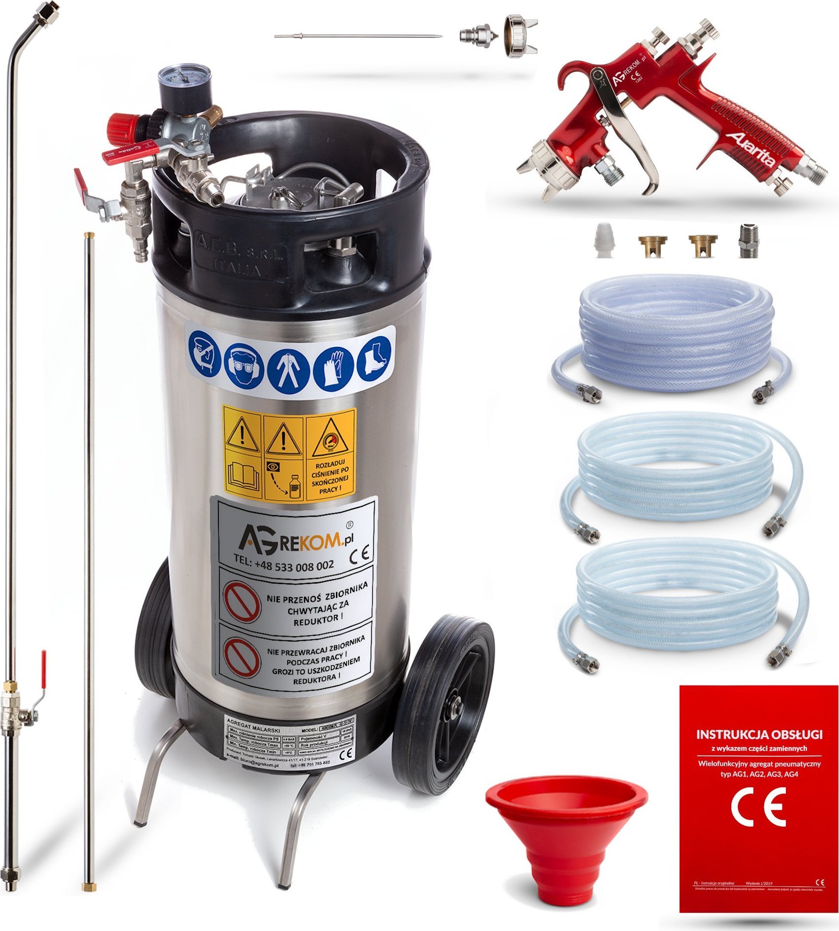 AGREKOM Agregat malarski do malowania natryskowego bielarka