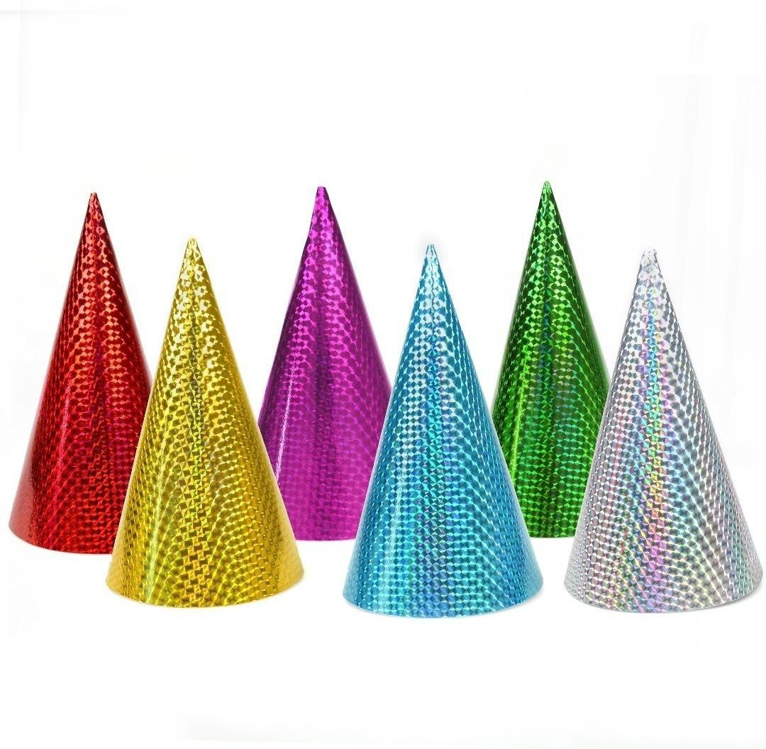 Czapeczka holograficzna 23cm MIX