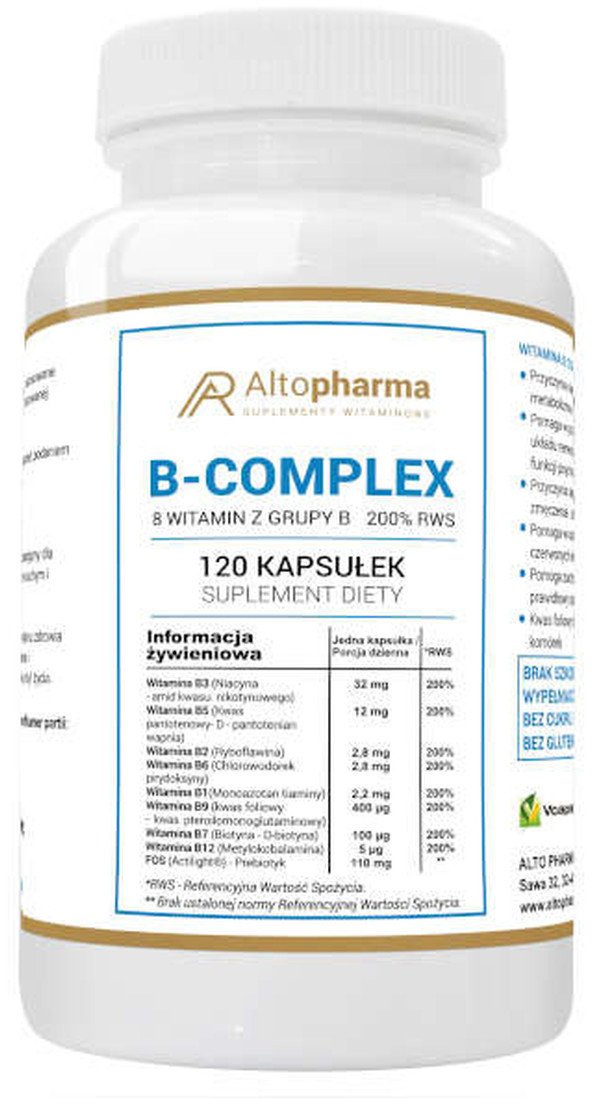 ALTOPHARMA_Witamina B Complex 200% RWS suplement diety 120 kapsułek