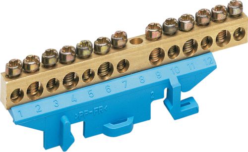 Hager Listwa zaciskowa 13-torowa neutralna niebieska (KM13N)