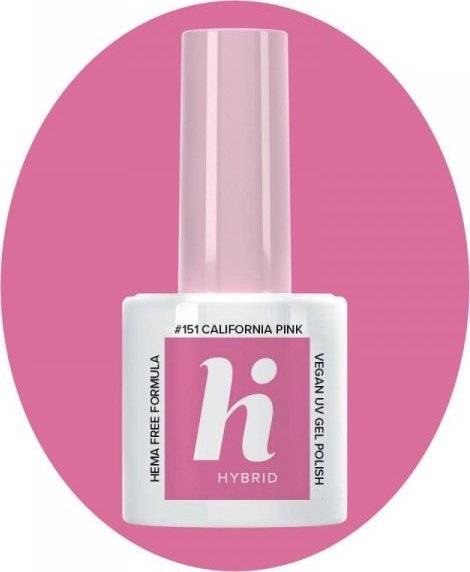 Hi Hybrid Hi Hybrid HEMA Free Lakier hybrydowy Palm Springs #151 California Pink 5ml