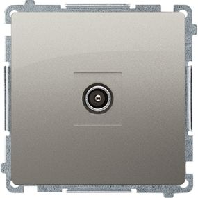 Kontakt-Simon Gniazdo antenowe R-TV końcowe separowane satynowy (BMAK3.01/29)