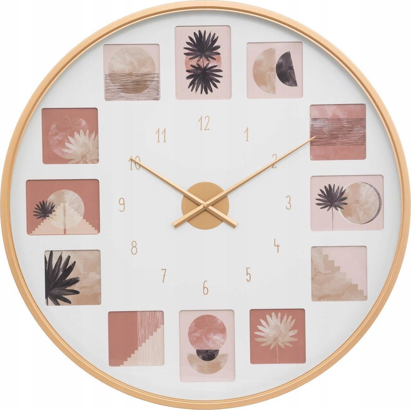 Atmosphera Zegar ścienny z kolażem zdjęć, możliwość personalizacji, Ø 76,5 cm