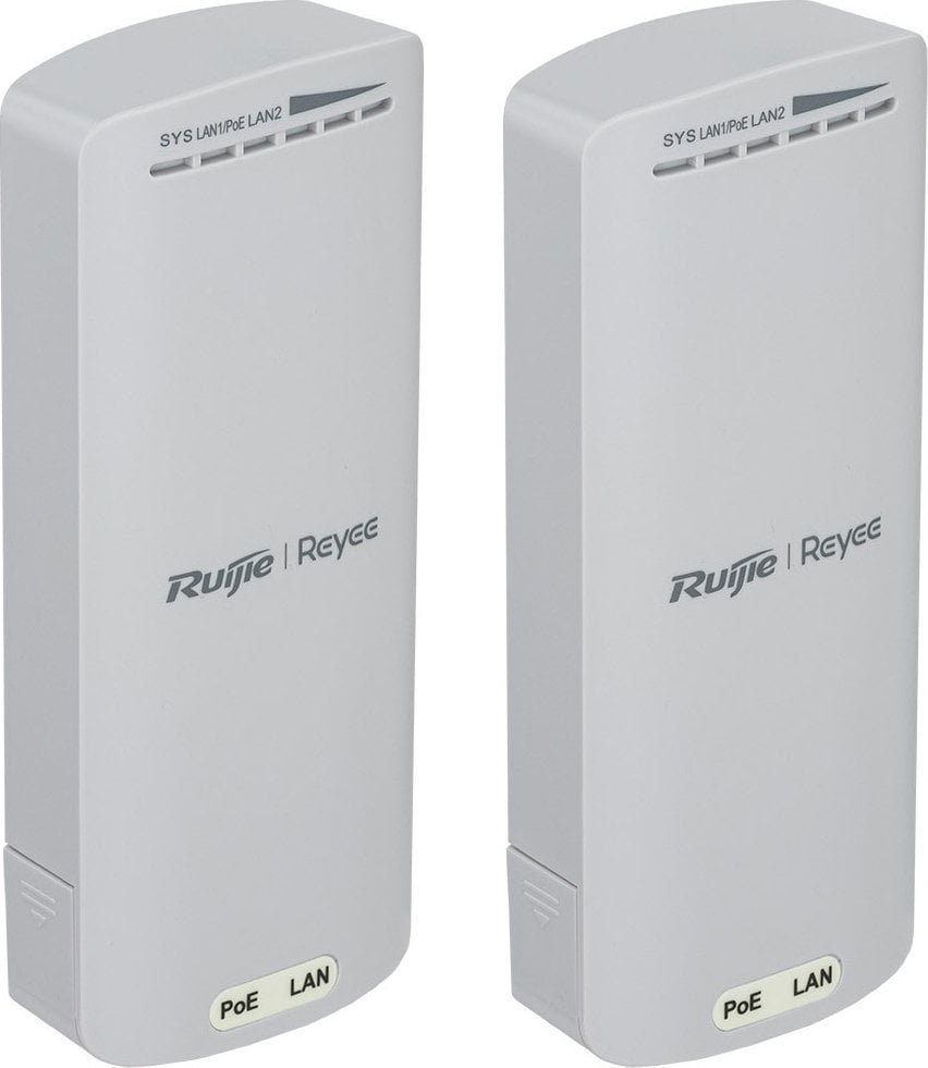 Access Point Reyee Bridge Reyee | Wi-Fi 4 - 802.11n - 300Mbps | Do transmisji bezprzewodowej 500m | 2 porty 100Mbps | Zasilany PoE | Zewnętrzny IP55