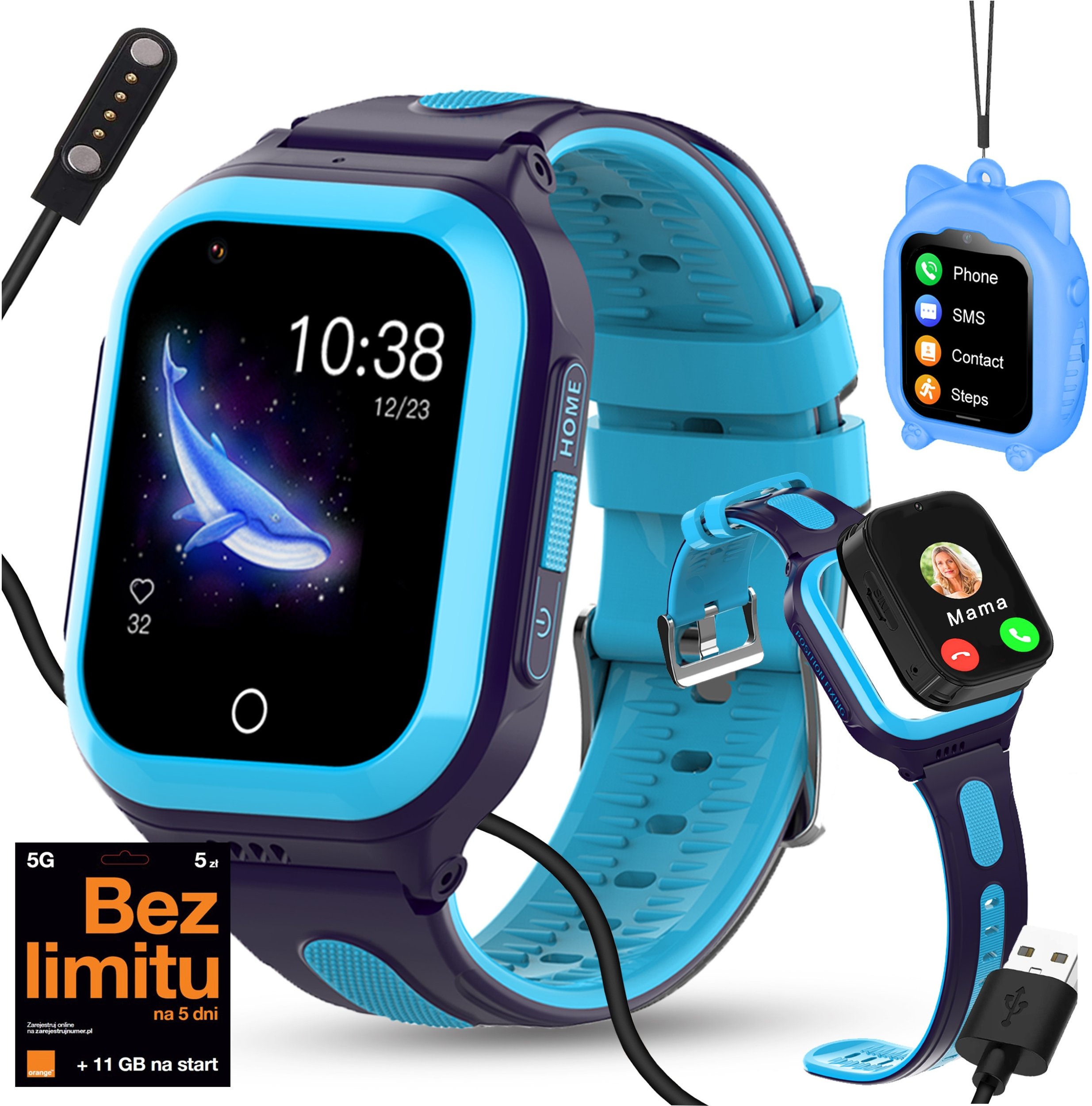 SMARTWATCH DLA DZIECI WODOSZCZELNY WODOODPORNY GPS
