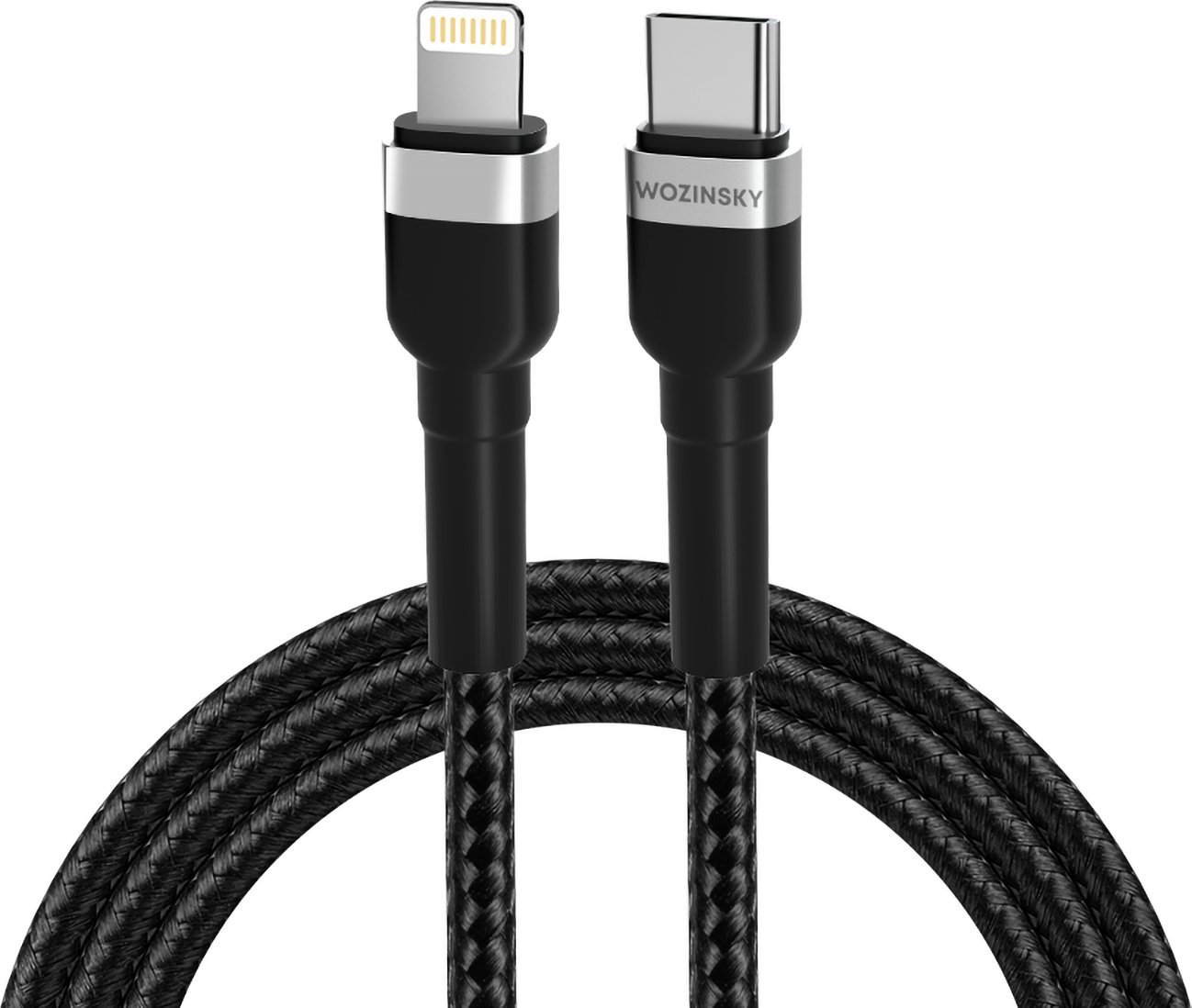 Kabel USB Wozinsky USB-C - Lightning 1 m Czarny (5907769308758)
