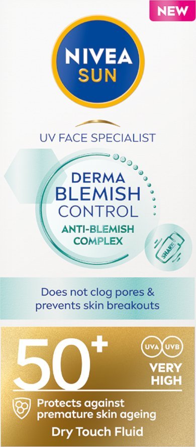 Osram NIVEA SUN Derma Skin Clear fluid do twarzy SPF50+ 40 ml