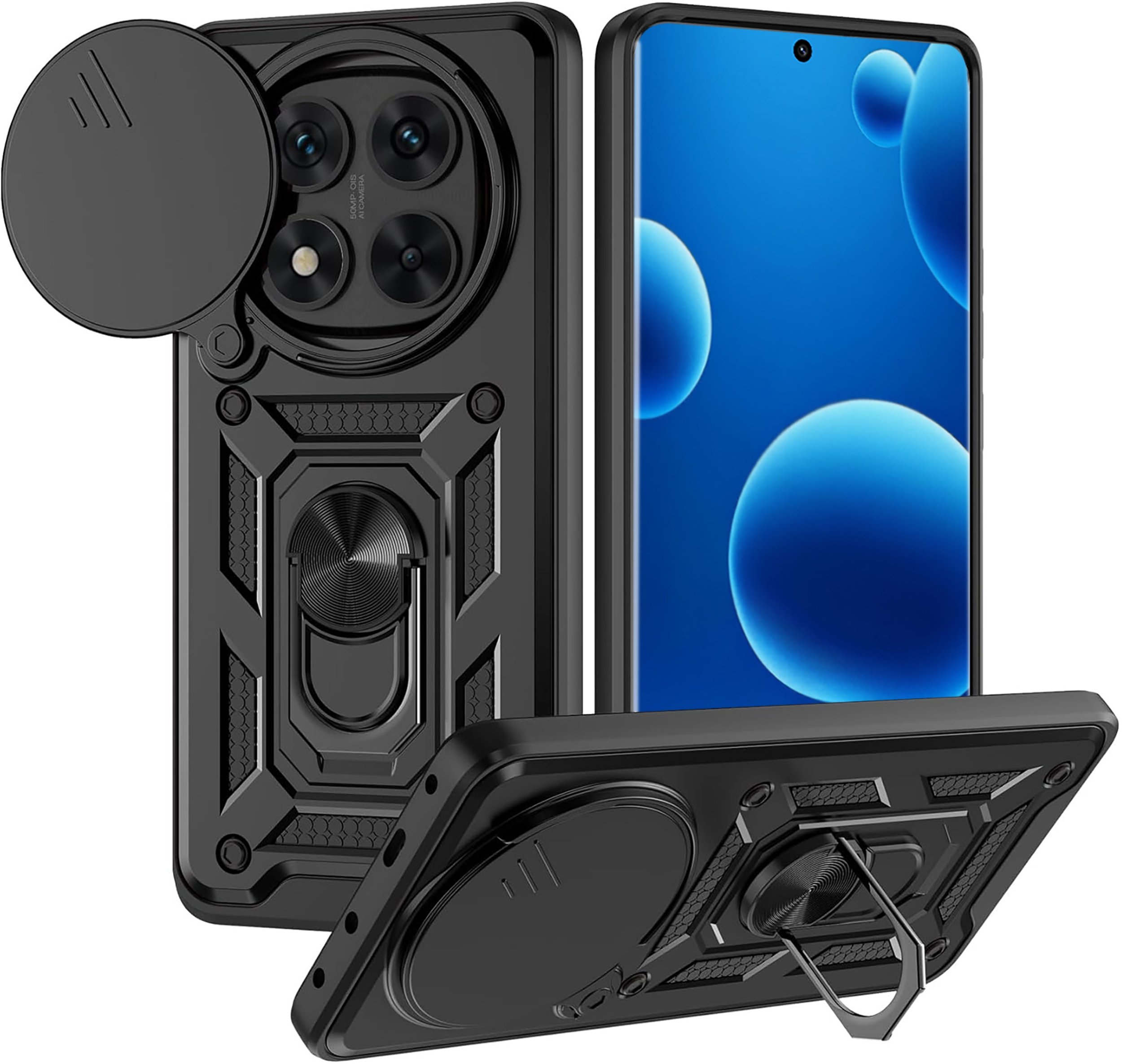 Etui do Xiaomi Redmi Note 14 Pro 4G PANCERNE SLIDE RING CASE