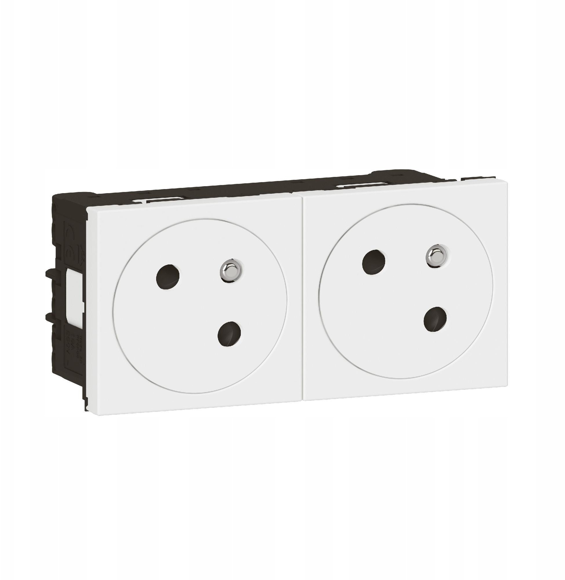 MOSAIC Gniazdo 2x2P+Z zaciski automatyczne 278164L