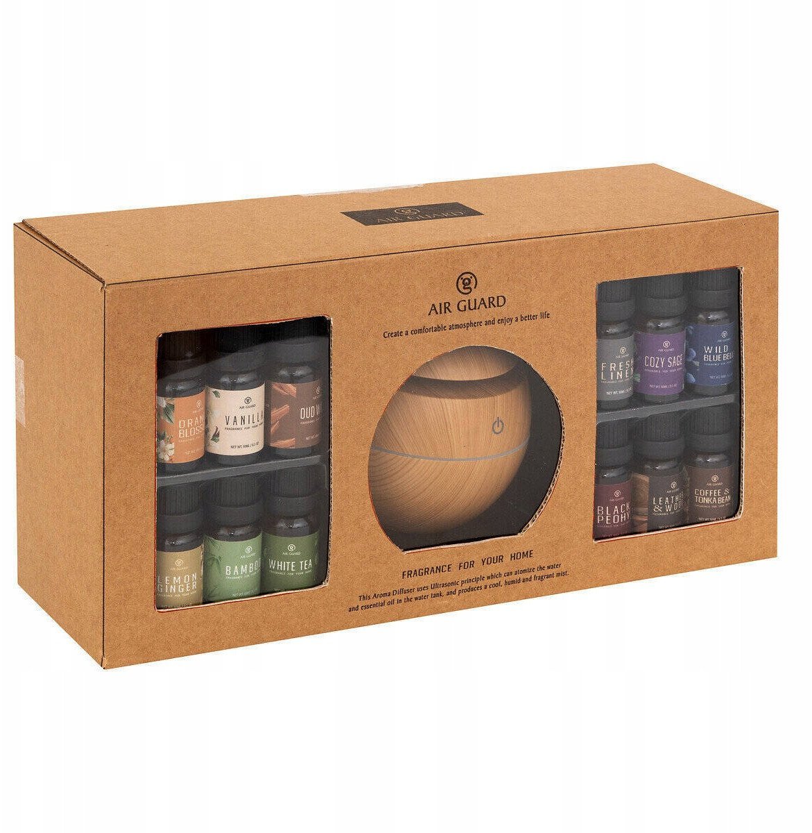 Dyfuzor do olejków eterycznych GIRO + 12 olejków zapachowych