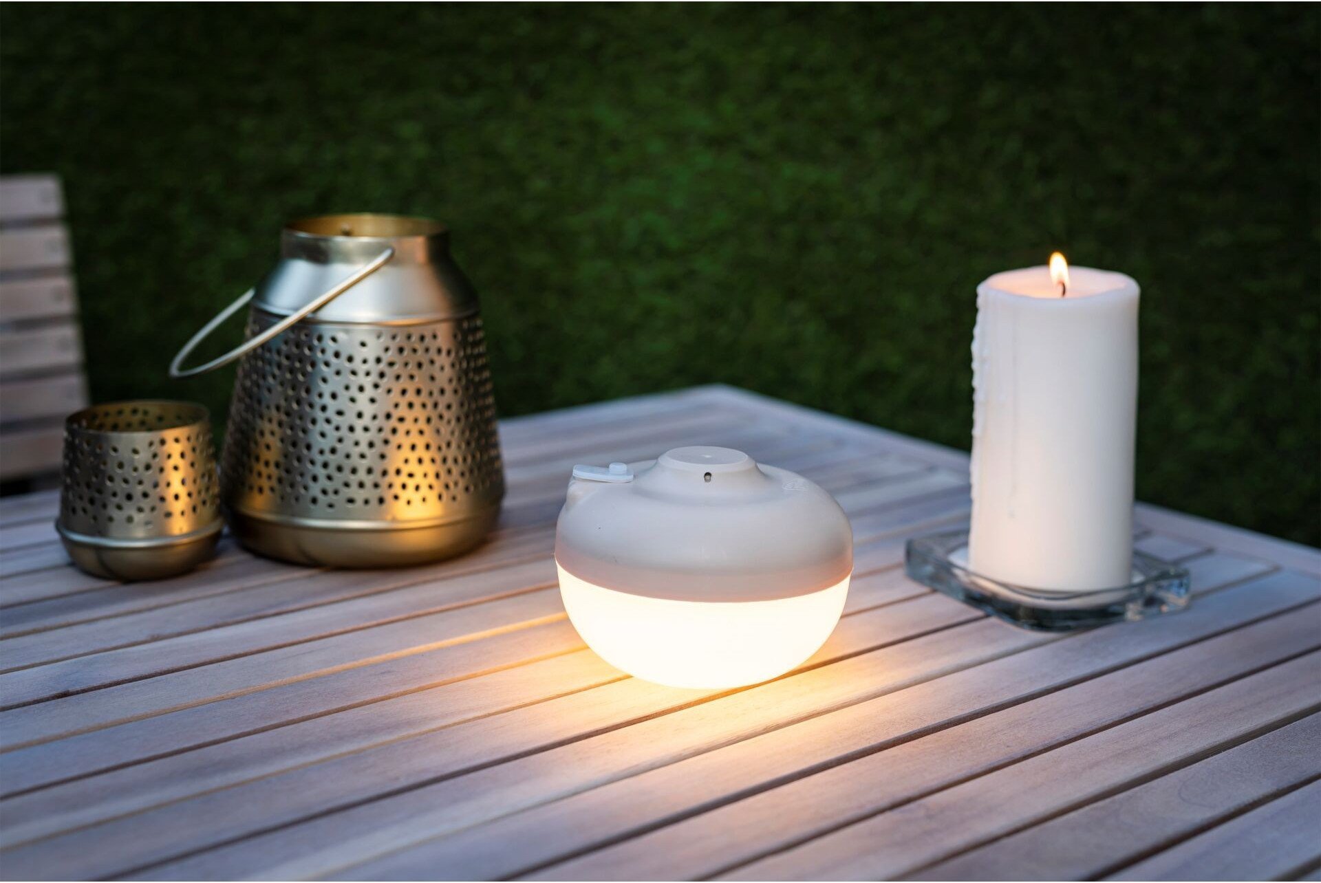 Lampa stołowa New Garden New Garden CHERRY BULB BATTERY white 9W