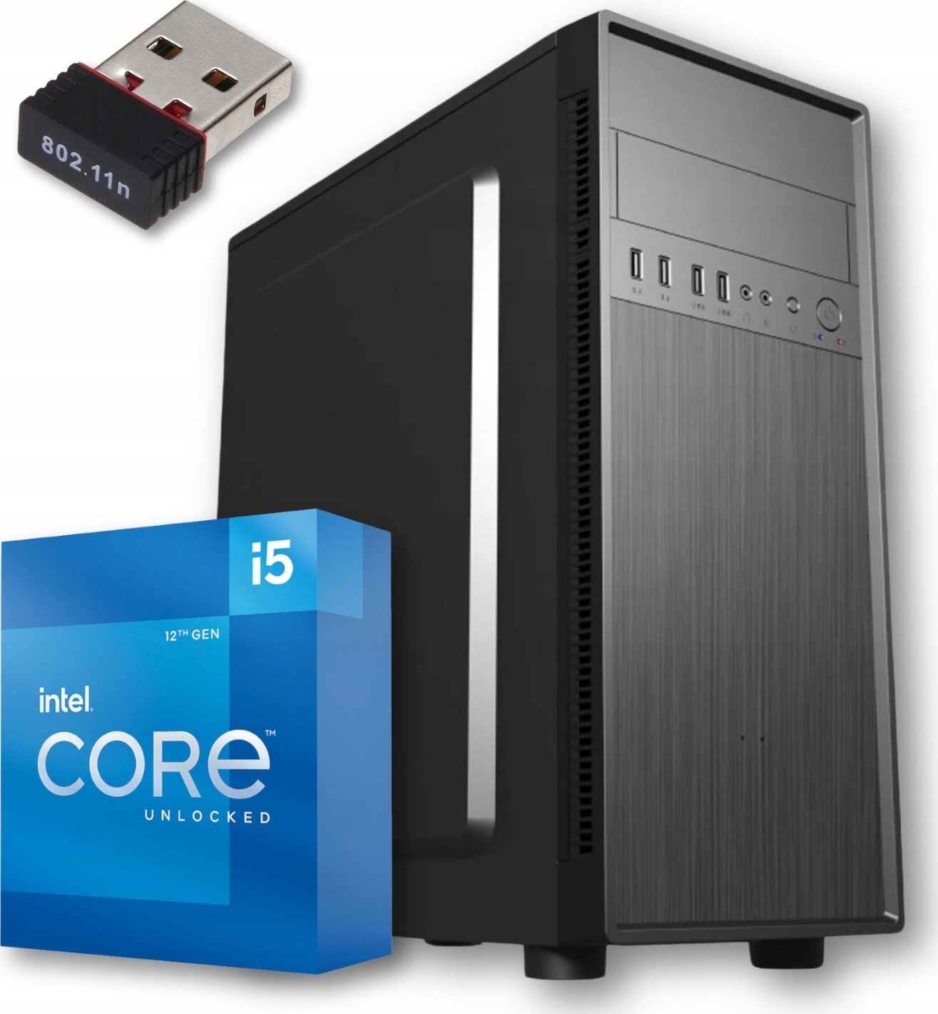 Komputer Pix Protask V3 Intel Core i5 32GB DDR4 512GB SSD DVD Windows 11