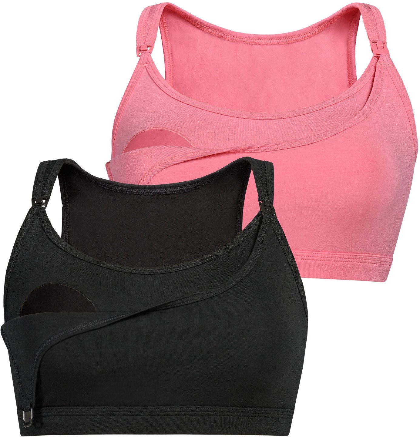 Zestaw topów damskich do karmienia Maya Czarny-Koralowy M