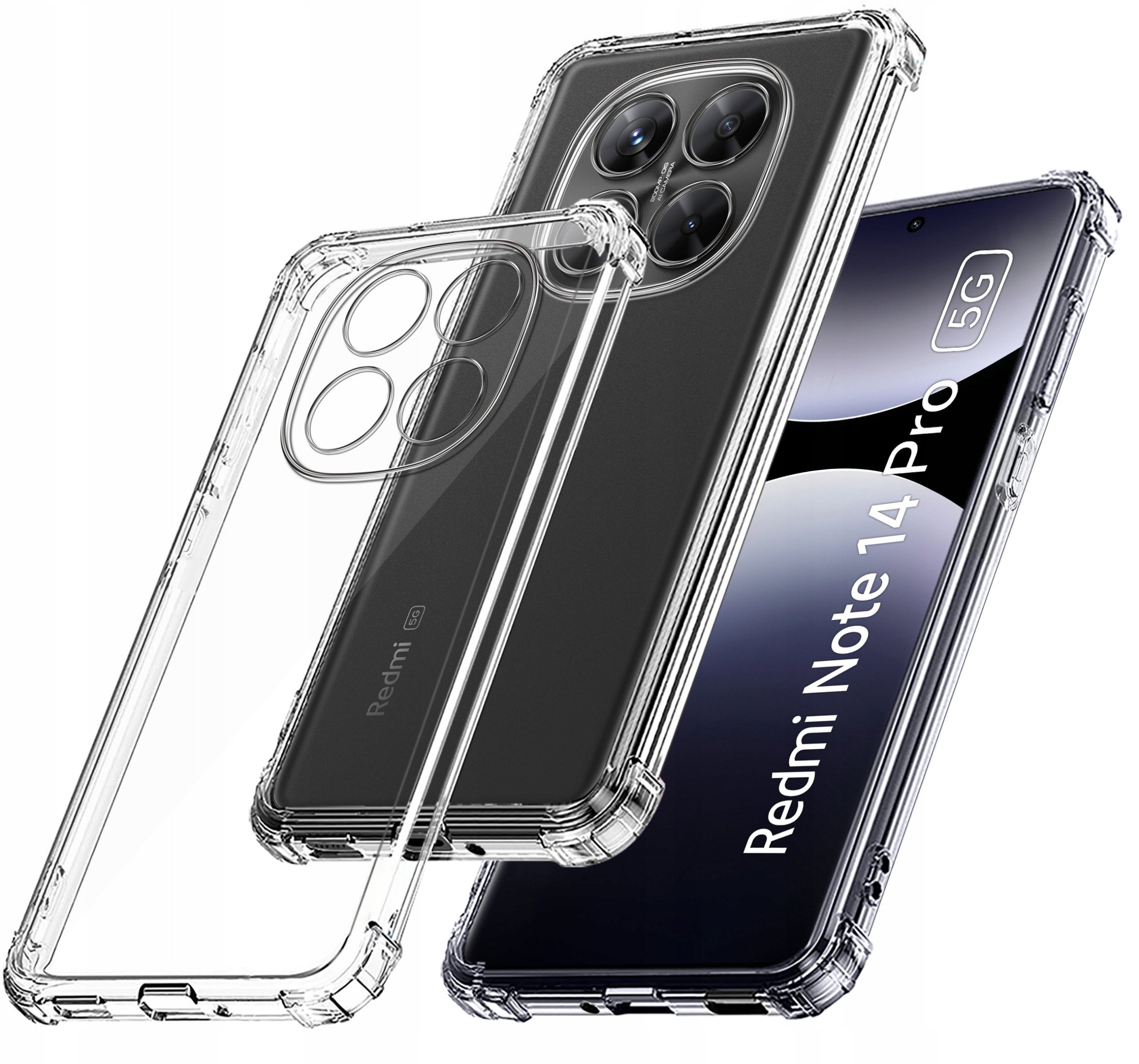 Etui do Xiaomi Redmi Note 14 Pro| Pro+ 5G|PANCERNE SILICON GUMOWE