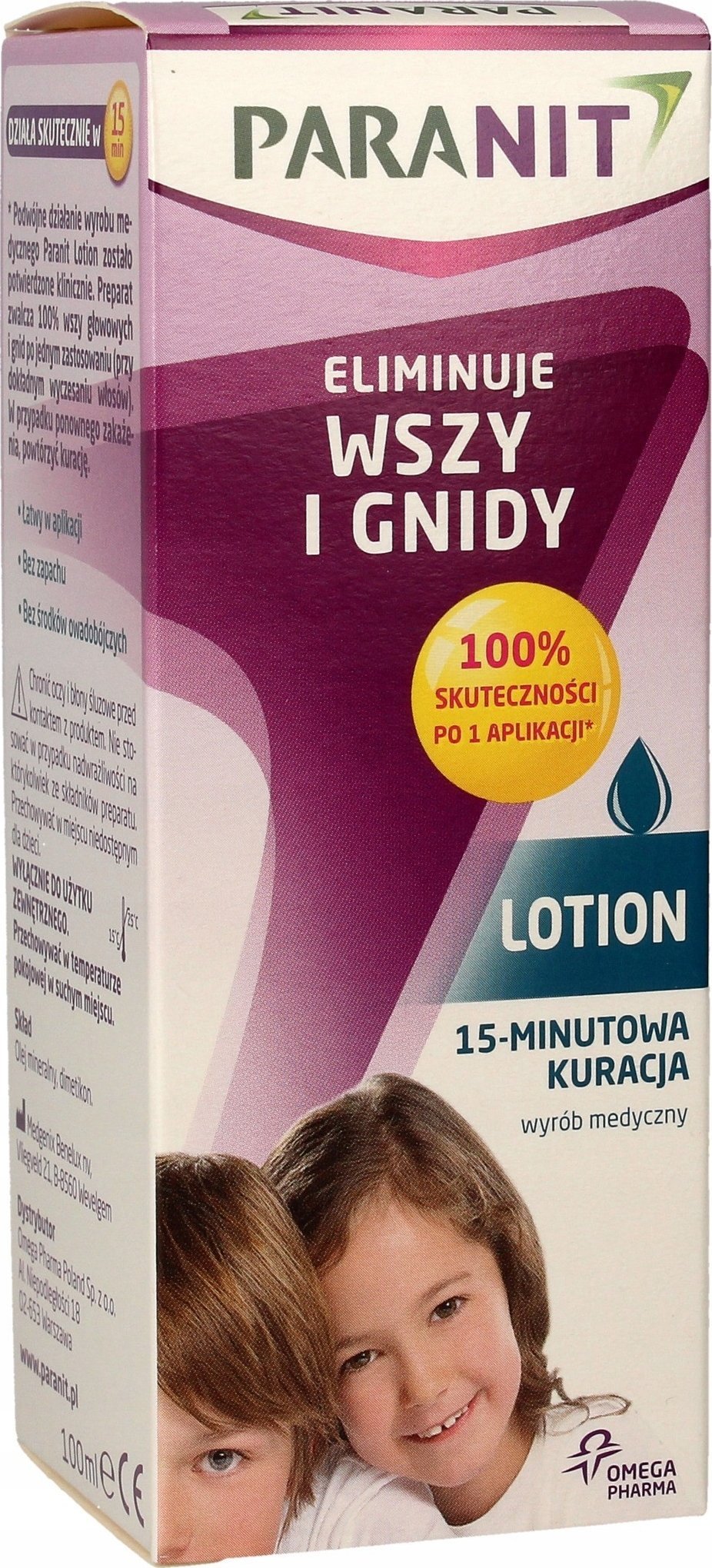 Paranit Lotion eliminujący wszy i gnidy 10 minutowa kuracja 100ml