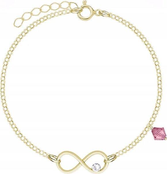 Radziszewska Jewellery Pozłacana Bransoletka dla chrzestnej dziewczynka