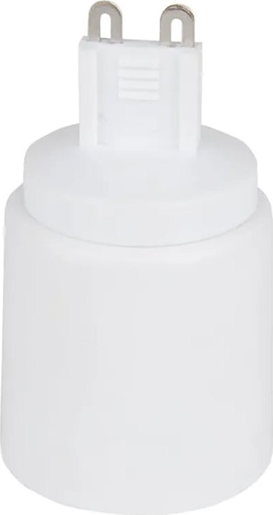 Aigostar Przejściówka do żarówki G9 na E27 biała Przejściówka do żarówki G9 na E27 biała