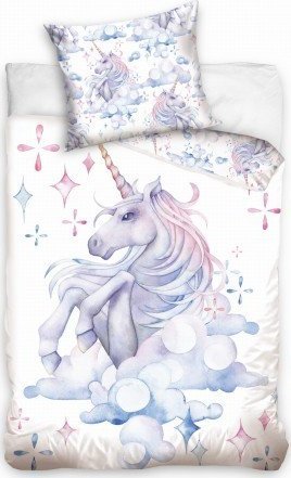 Carbotex Pościel Młodzieżowa 135x200 Jednorożec i belive