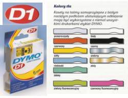 Dymo D1 24mmx7m CZARNY/PRZEZROCZYSTY S0720920
