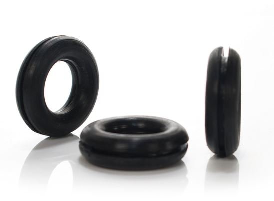 Onnline Przepust gumowy 12mm czarny 10szt. - GH 11