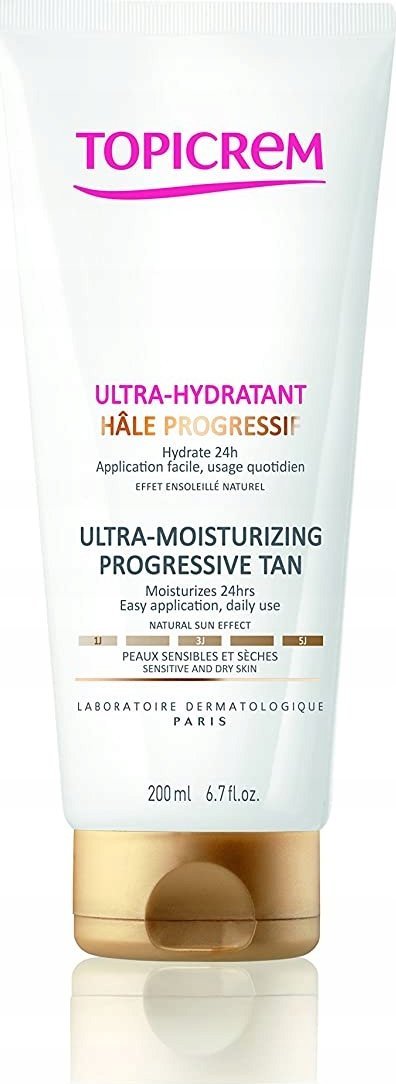 Topicrem Topicrem Ultra-Moisturizing Progrerssive Tan Self Tanning Product moterims, 200 ml