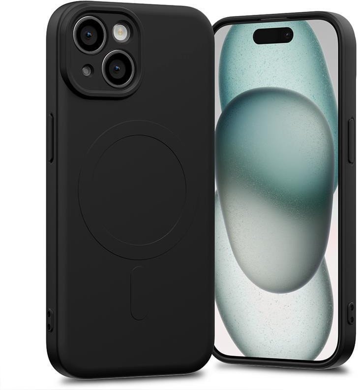 Mercury Semi-Silicon Magsafe Samsung S23 FE , BLACK / CZARNY