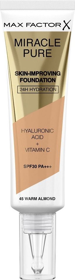 MAX FACTOR MAX FACTOR_Miracle Pure Skin Improving Foundation SPF30 PA+++ 44 Warm Almond 30ml