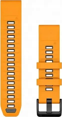 Garmin Garmin Ersatzarmband QuickFit 22mm Silikon Orange/Graphit