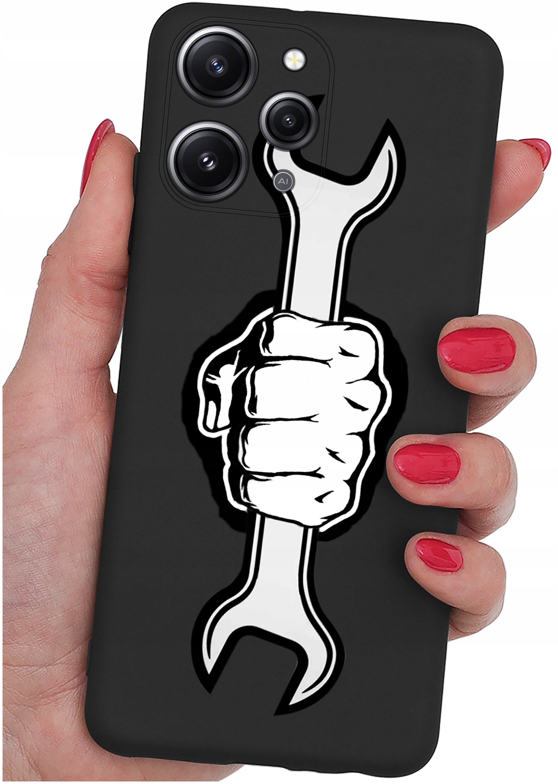 Etui do Xiaomi Redmi 12 4G WZORY |SILIKONOWE MATT CASE + SZKŁO 9H