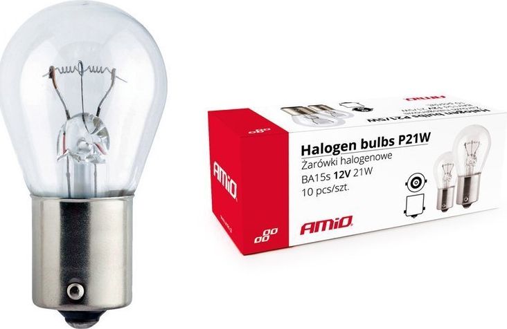 Żarówki P21W BA15s 21W 12V opak.10szt. uniwersalny