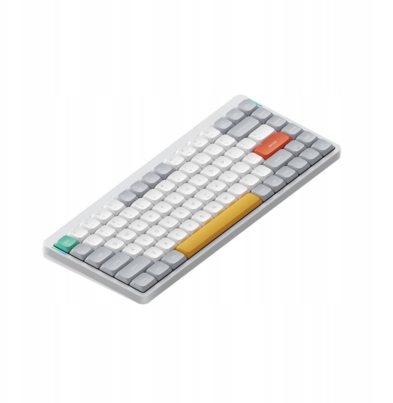 Nuphy - Air75 V2 Wireless Mechanical Keyboard - Bezprzewodowa Klawiatura Mechaniczna Slim Ionic White Cowberry