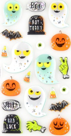 Dekoracja świąteczna Arpex Naklejka halloweenowy mix one size