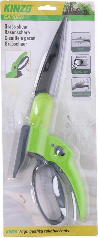 Kinzo nożyce do trawy o obrotach 35x13x4 cm zielone