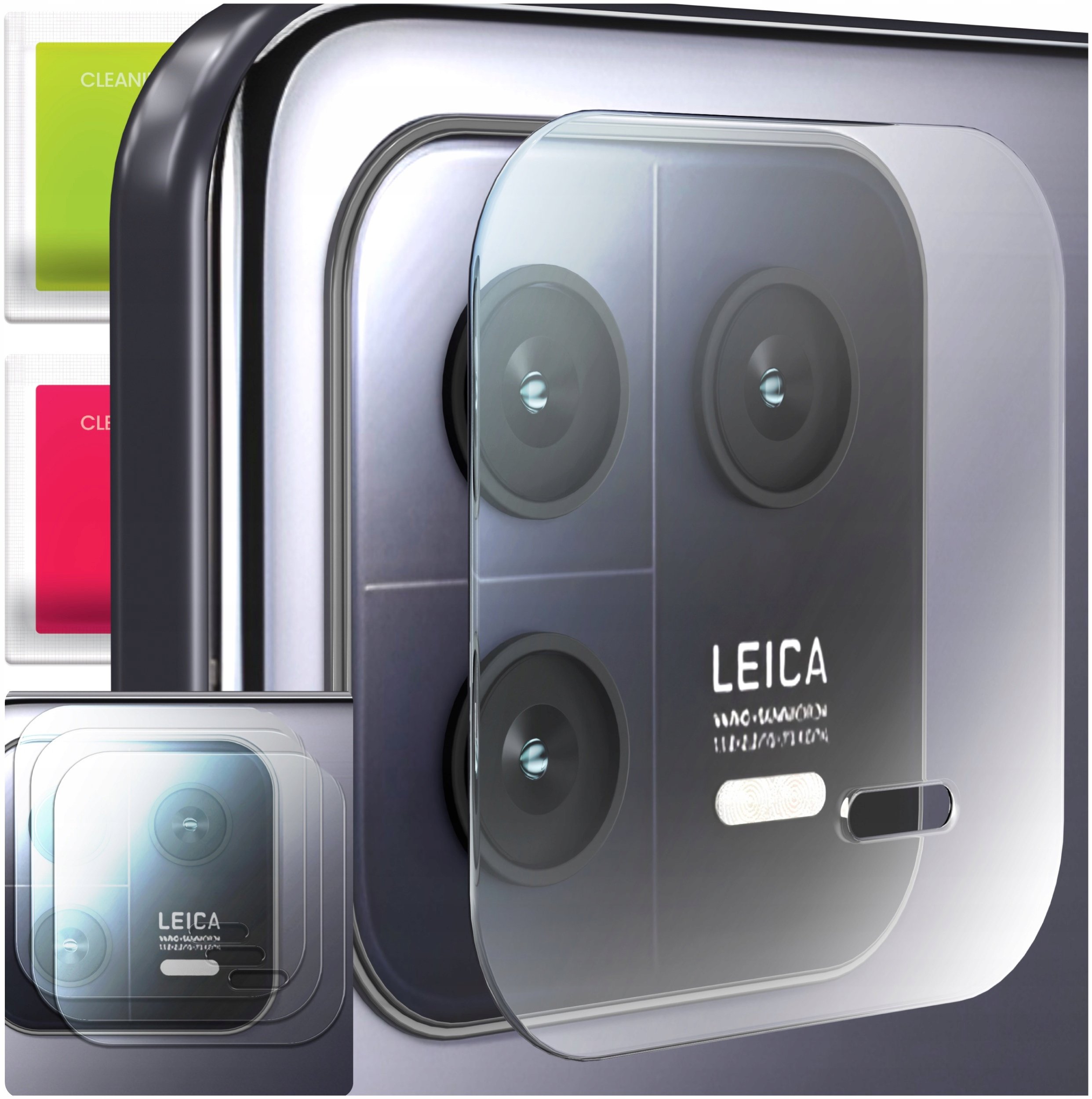 3-PAK Szkło Na Aparat Do Xiaomi 13 (Hartowane, Ochronne, Na Obiektyw, 9H)