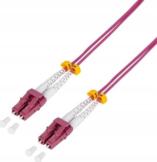 LogiLink Logilink - Patch- Cable - LC Multi- Mode (M) - LC Multi- Mode (M) - 50 cm - glass fiber - 50/125 Micrometer - OM4 - halogen free (FP4LC00)