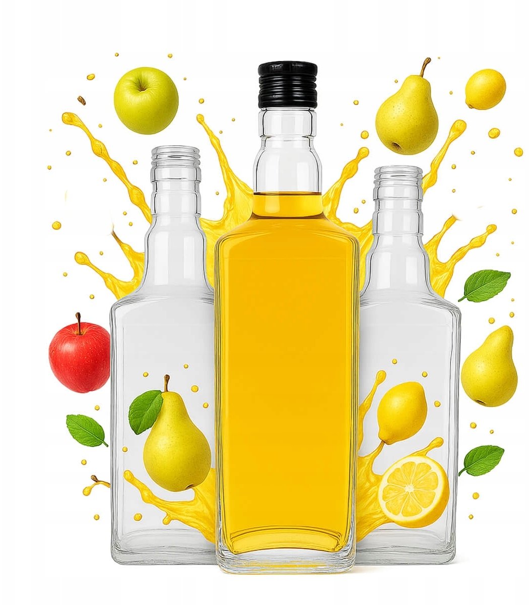 50x Butelka WHISKY 500ml na Likier Whisky Wino Nalewki Pojemnik Szklany