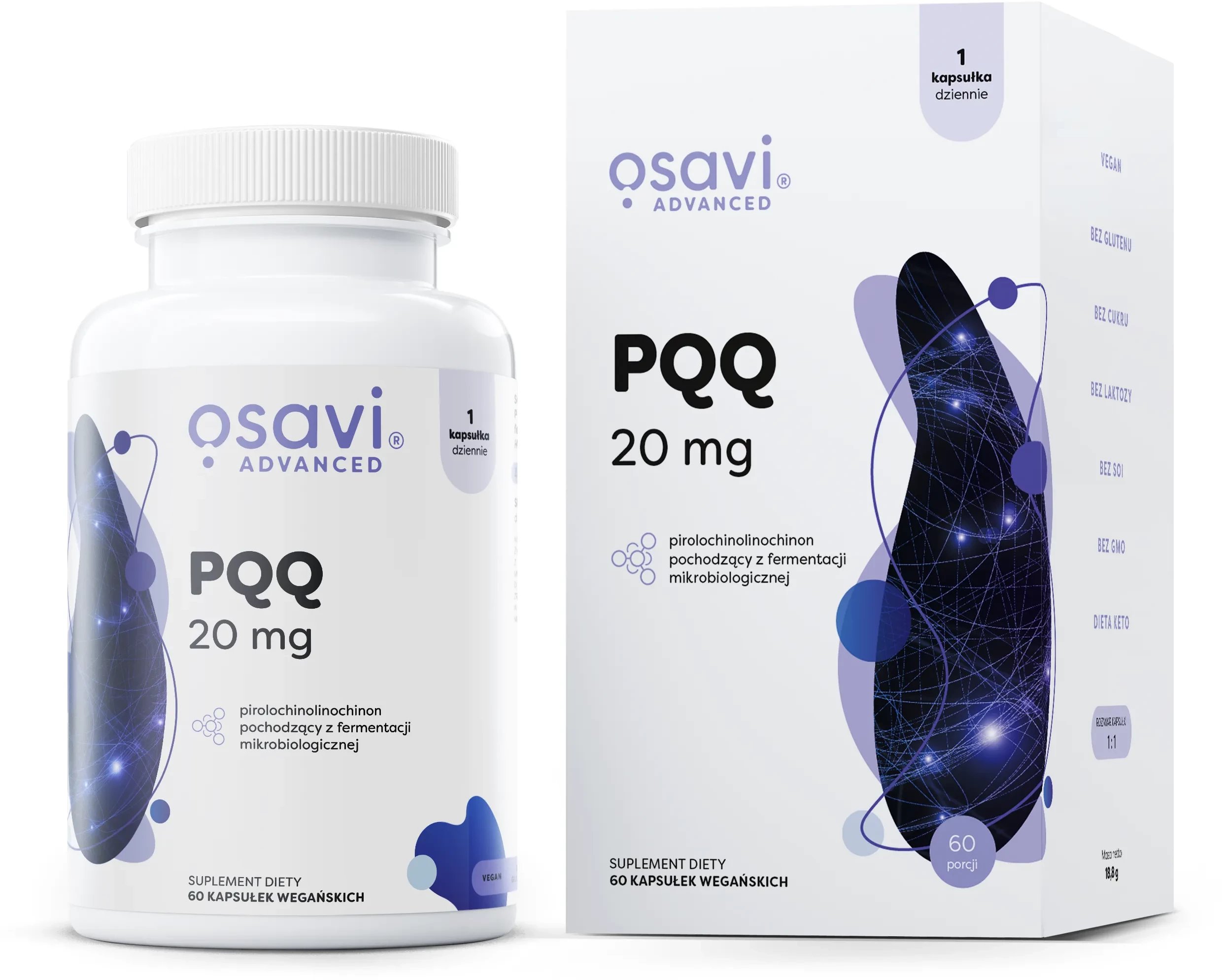 Osavi - PQQ, 20mg, 60 vkaps