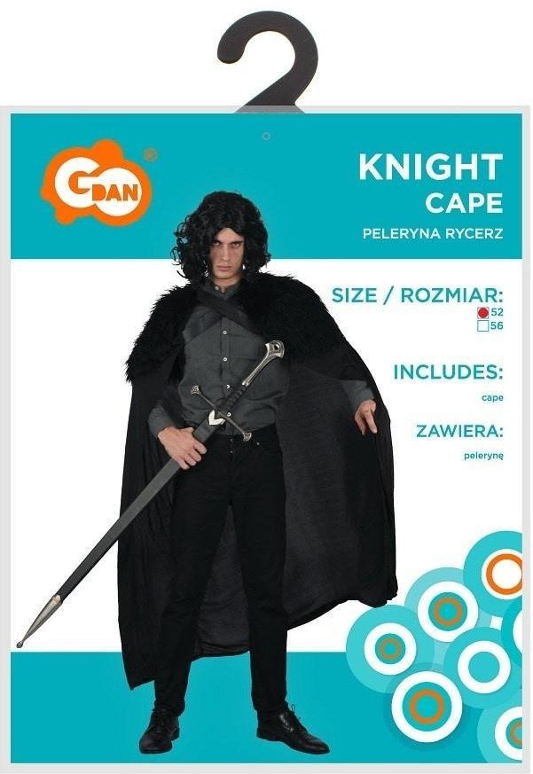 Peleryna dla dorosłych Rycerz rozm.52