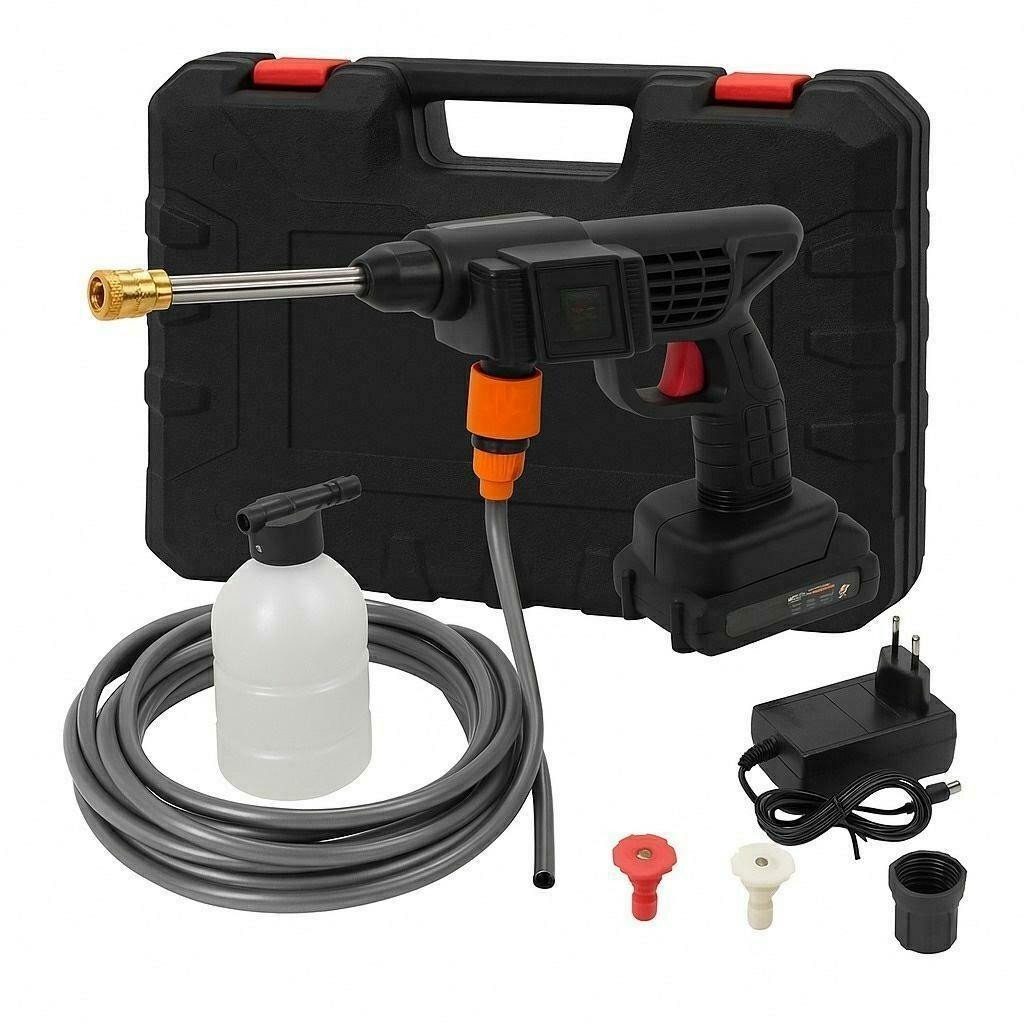 ExtraLink Cordless Pressure Washer for Windows, Garden, Paving, 2x Battery