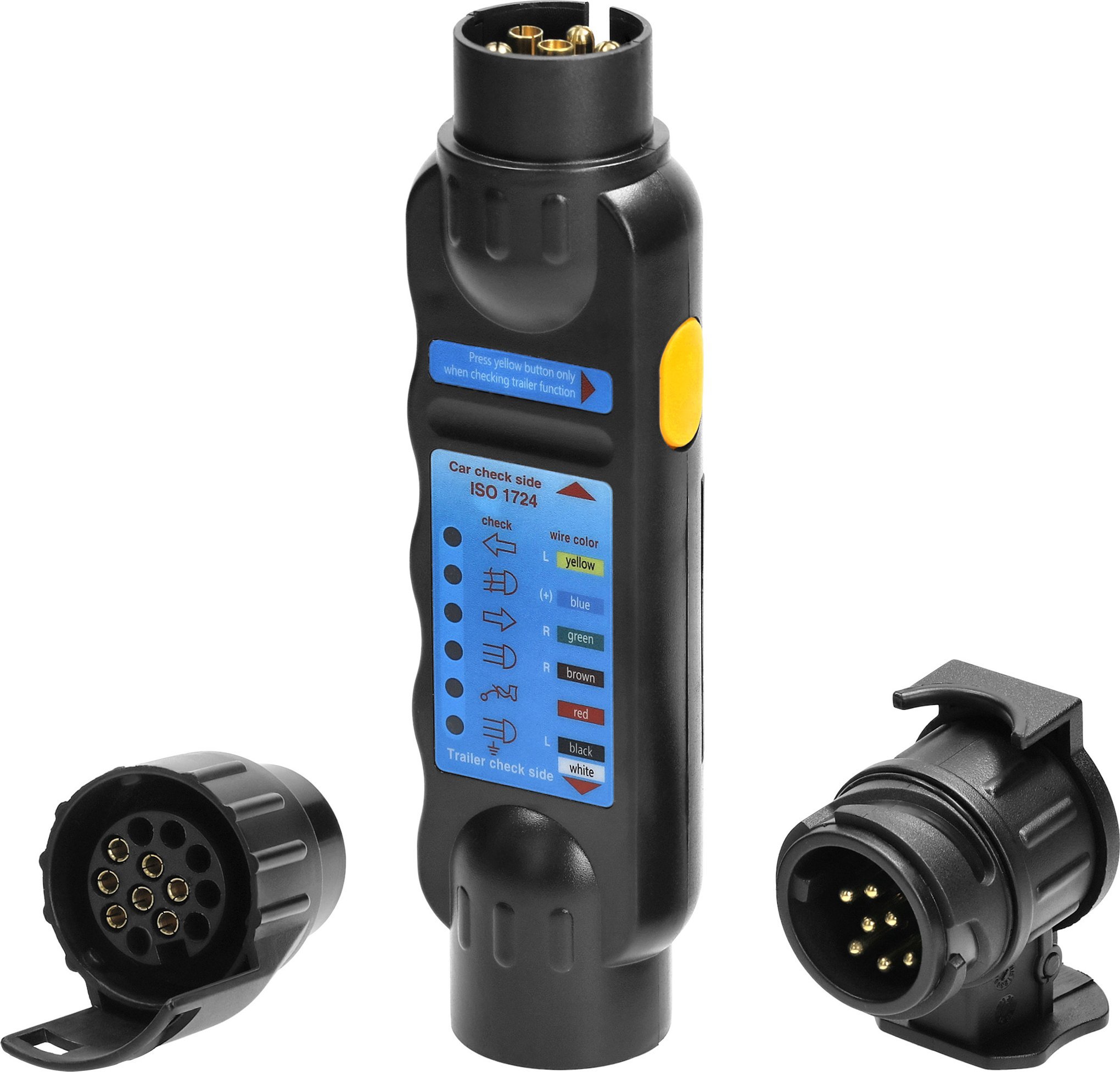 Orno Zestaw testowy gniazda przyczepy, standard 13/7-pinowy, 12/24V