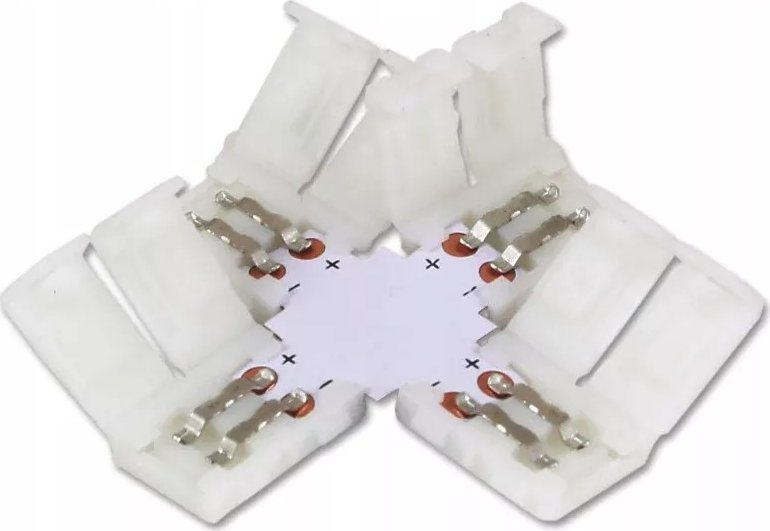 Masterled Złączka do taśmy LED 10mm typ + krzyżowa do taśm led jednobarwnych Złączka do taśmy LED 10mm typ + krzyżowa do taśm led jednobarwnych