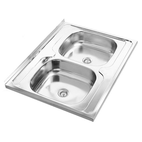 Zlewozmywak Deante Zlewozmywak 2-komorowy UNIWERSALNY bez ociekacza 80x60cm gładki ZM6 0200