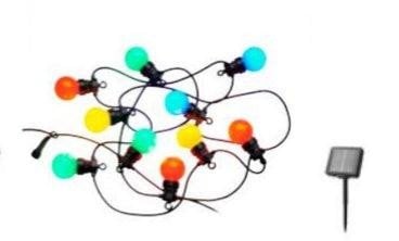 Sirius Home 69621, Light decoration chain, Multicolour, 10 lamp(s), Solar, 30 cm, 1 pc(s)
