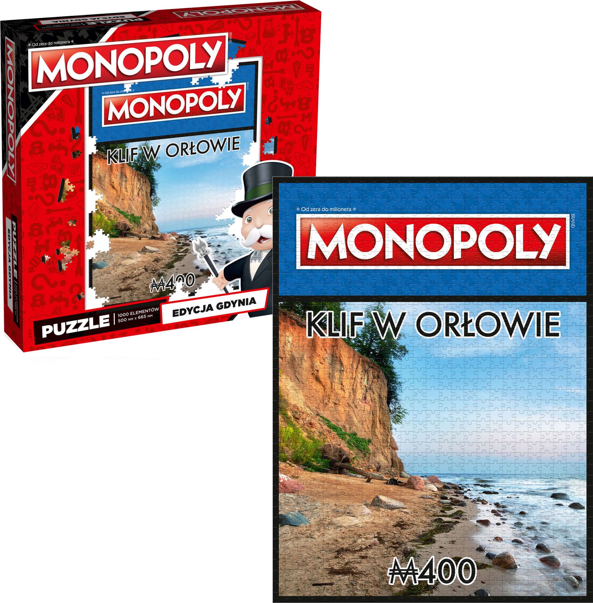 Winning Moves Puzzle 1000 Monopoly Gdynia Klif Orłowo