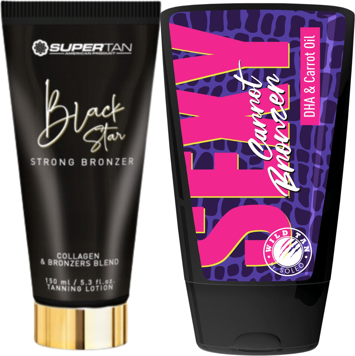 Supertan Black Star + Wild Tan Sexy Carrot Gratis